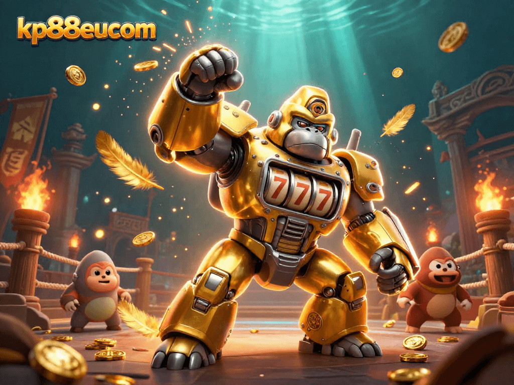 Engage with thrilling gambling adventures at kp88eucom featuring dynamic 3D illustrations of online betting elements.