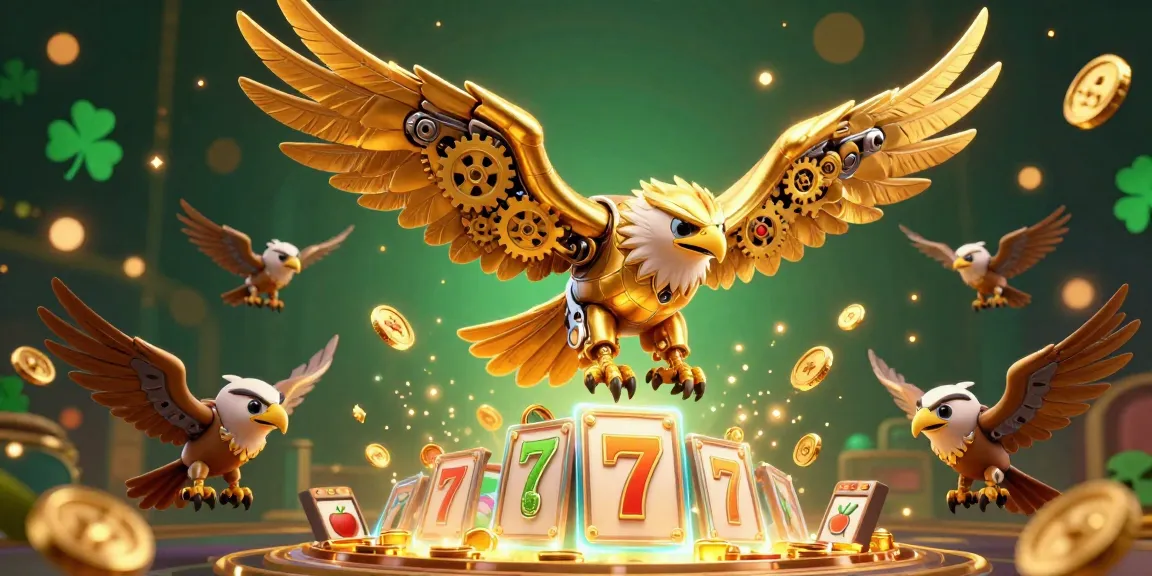 Slot gacor purna toto dengan karakter utama dan simbol permainan bersinar dalam suasana kasino yang mengesankan