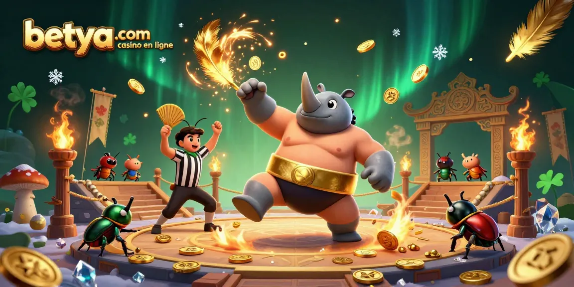 Experience thrilling gameplay at betya.com casino en ligne with our vibrant 3D illustration of an exciting casino arena.