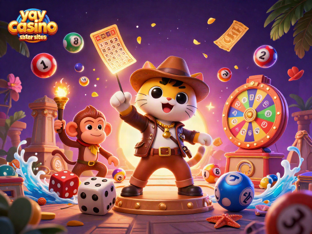Experience thrilling games with yay casino sister sites surrounded by colorful lottery elements.