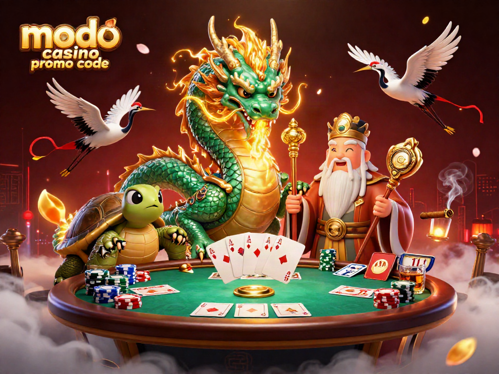 Experience epic gaming moments with modo casino promo code in a vivid 3D scene.