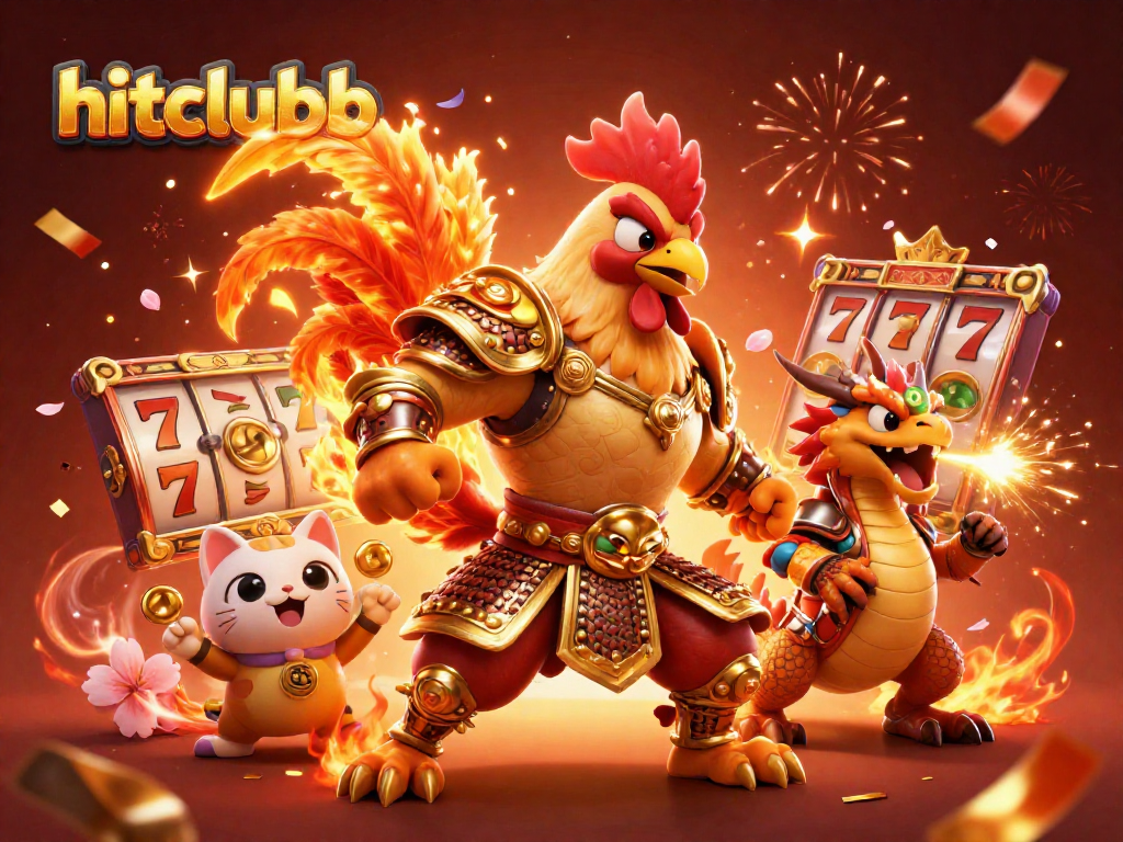 Spin the reels with hitclubb's energetic characters in an epic 3D casino celebration!