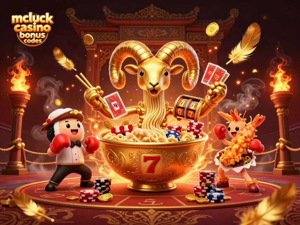 Engage with exciting mcluck casino bonus codes while winning gold coins in a vibrant 3D illustration.