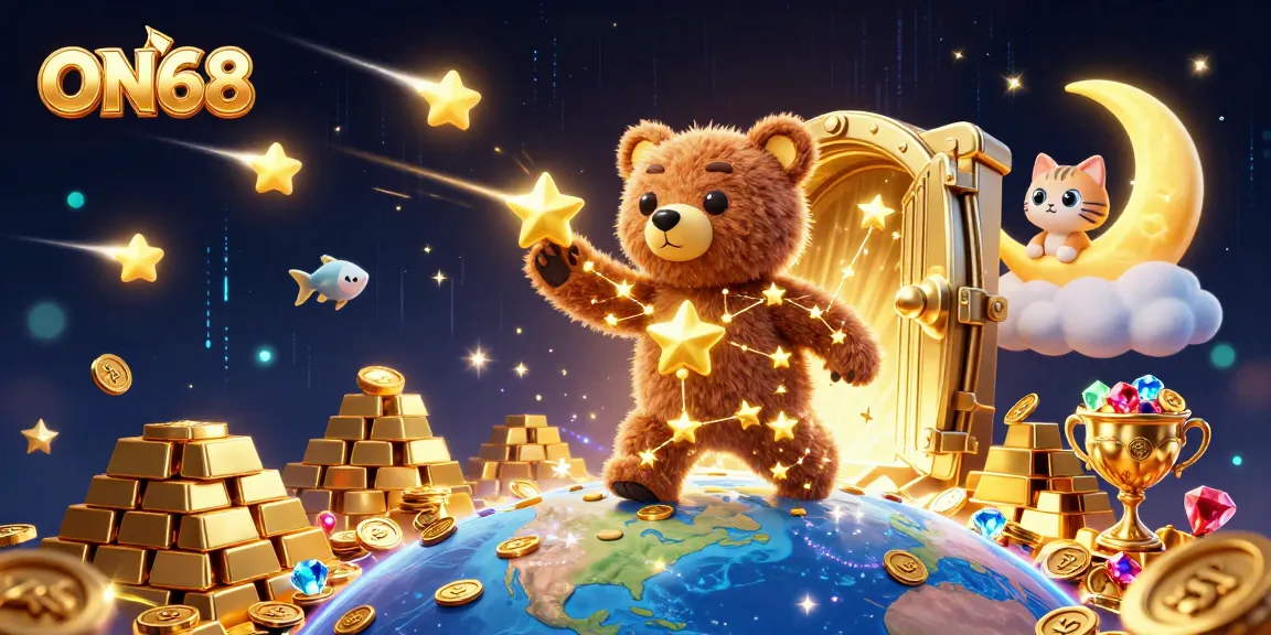 Maximize your wins with ON68's dazzling universe of rewards, gold coins, and celestial fun!