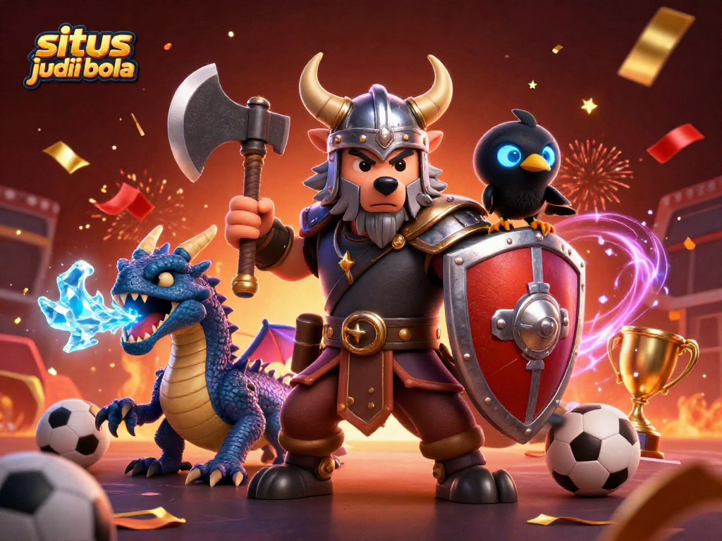 Place bets and win big with situs judi bola as Viking warriors and mythical creatures collide.