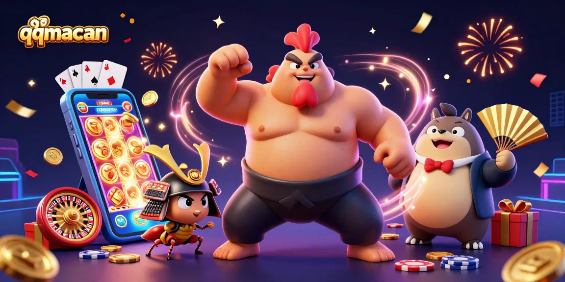 Experience thrilling gaming action at qqmacan with vibrant slot games and dynamic characters.