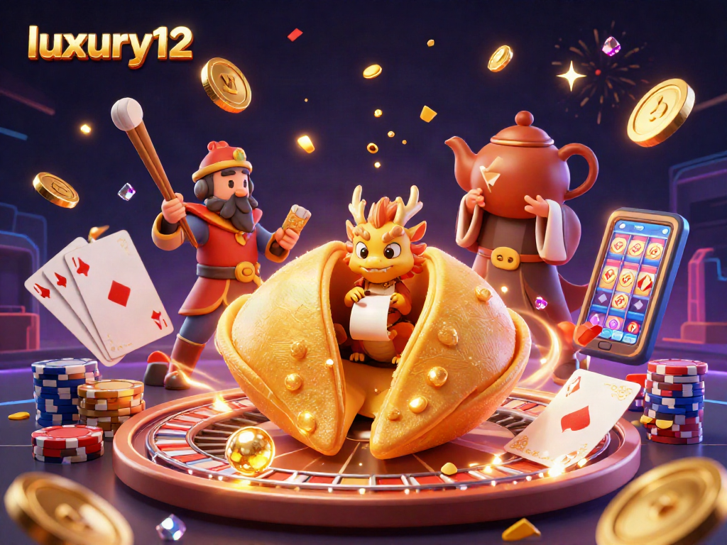 Menangkan hadiah dengan luxury12 dalam ilustrasi kasino yang penuh warna dan detail