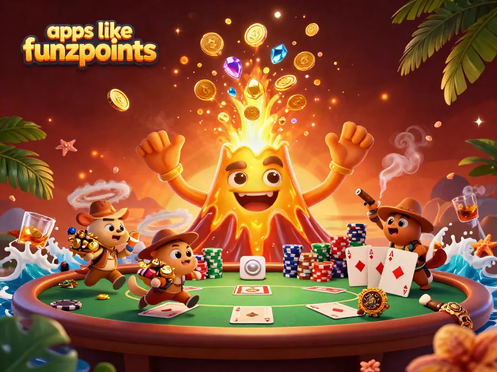 Play at apps like funzpoints and win with exciting poker elements and dynamic treasures.