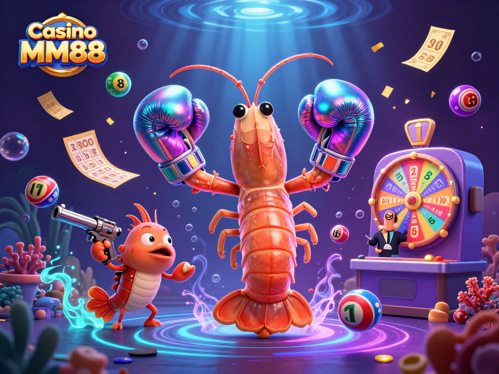 Experience the thrill of gaming at Casino MM88 with dynamic characters and colorful elements.