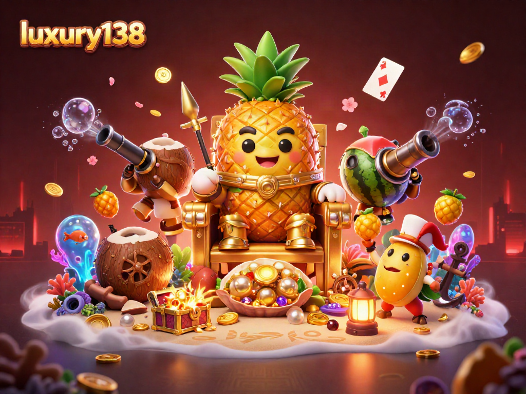 Permainan menarik di luxury138 dengan raja nanas emas dan jester buah!
