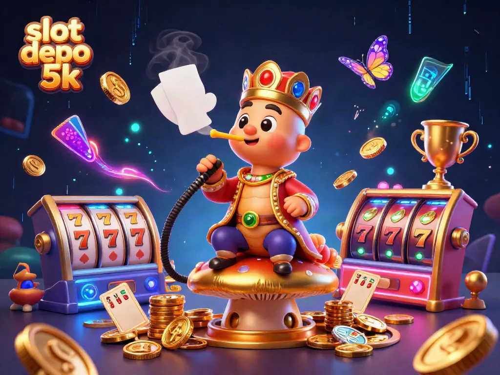 Engage with the thrilling world of slot depo 5k showcasing vibrant casino motifs and enchanting elements.