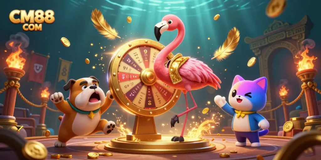 Experience thrilling moments with CM88 COM's jackpot prizes with exciting characters and elements in play.