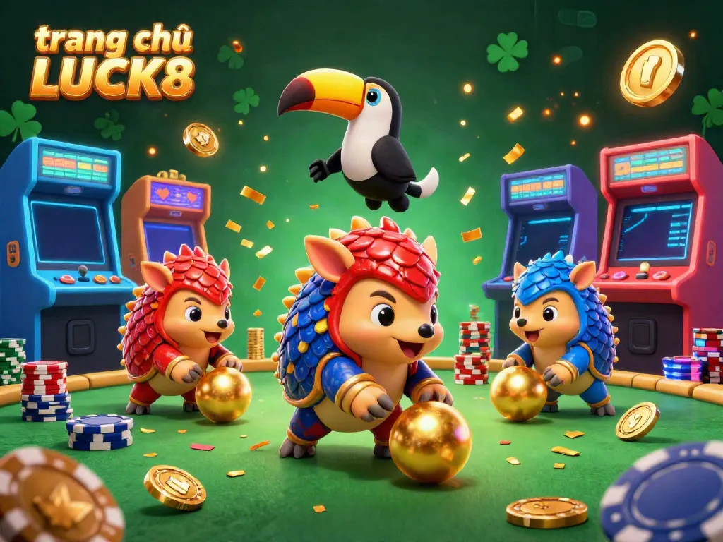 Experience the thrill of winning big on the trang chủ LUCK8 platform with exciting game characters and lavish casino elements.