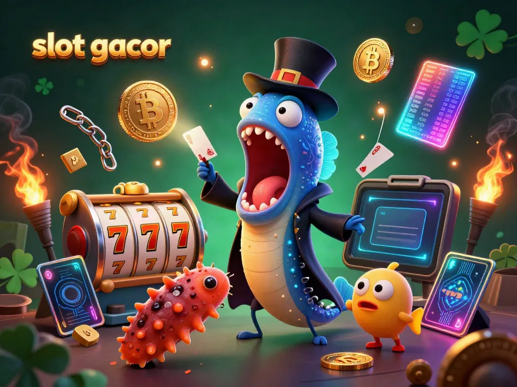 Menggunakan slot gacor, penyu laut melakukan trik sulap sementara ikan angler memberikan pencahayaan, mendemonstrasikan keajaiban kasino.