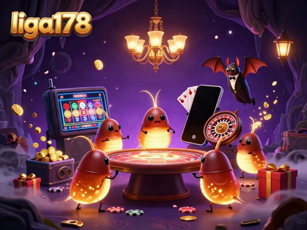 Menggandakan pengalaman bermain liga178 dengan cahaya glowworm dan permainan slot yang memukau.