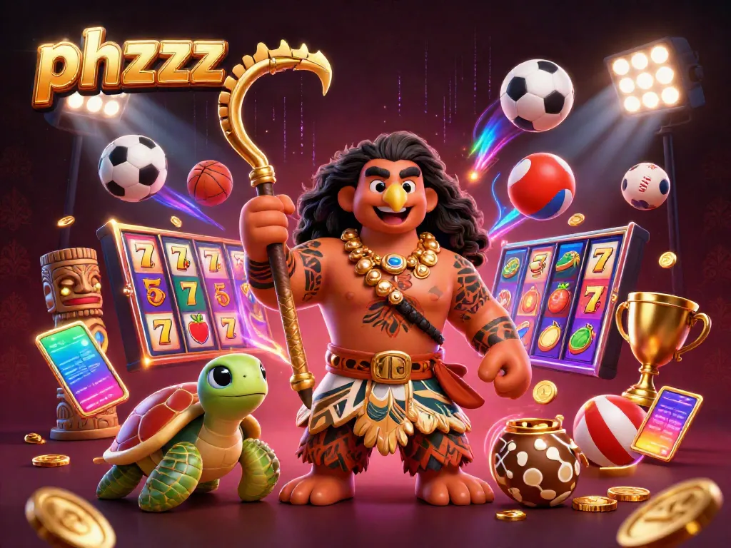 Experience the thrill of winning big with phzzz in this vibrant casino scene.