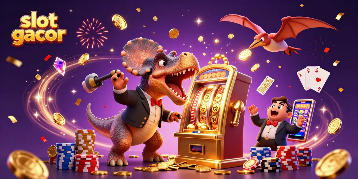 Menangkan slot gacor dengan pemandangan dinosaurus yang menarik di kasino.