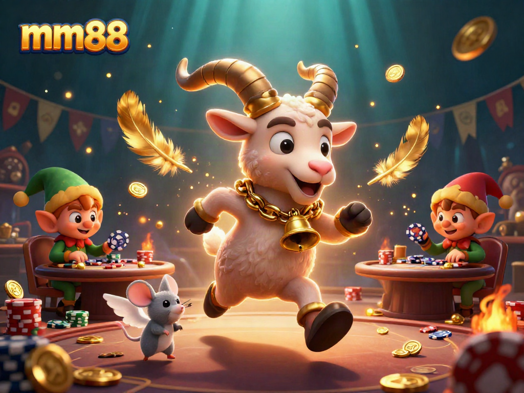 Engage in the exciting world of mm88 casino games featuring 3D Krampus and festive characters.